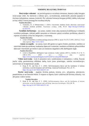SOCIALINIŲ DARBUOTOJŲ MOTYVACIJOS VEIKSNIAI DIRBANT SU JAUNUOLIAIS TURINČIAIS NEGALIĄ. Paveikslėlis 5