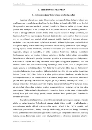 SOCIALINIO DARBUOTOJO VAIDMUO TEIKIANT SOCIALINĘ PAGALBĄ ASMENIMS, PRIKLAUSOMIEMS NUO AZARTINIŲ LOŠIMŲ. Paveikslėlis 9