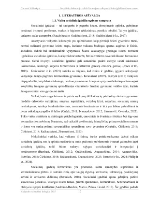 SOCIALINIO DARBUOTOJO VEIKLA FORMUOJANT VAIKŲ SOCIALINIUS ĮGŪDŽIUS DIENOS CENTRE. Paveikslėlis 10