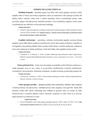 SOCIALINIO DARBUOTOJO DIRBANČIO MOBILIOJOJE KOMANDOJE VAIDMENYS, TEIKIANT PAGALBĄ ŠEIMOMS, PATIRIANČIOMS KRIZĘ. Paveikslėlis 6