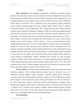 SOCIALINIŲ DARBUOTOJŲ PARAMA ŠEIMOMS, GLOBOJANČIOMS. Paveikslėlis 8