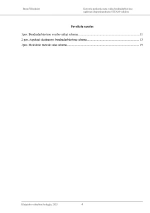 KETVERIŲ – PENKERIŲ METŲ VAIKŲ BENDRADARBIAVIMO UGDYMAS EKSPERIMENTINĖSE STEAM VEIKLOSE. Paveikslėlis 4