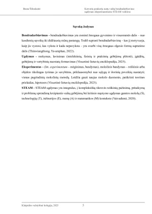 KETVERIŲ – PENKERIŲ METŲ VAIKŲ BENDRADARBIAVIMO UGDYMAS EKSPERIMENTINĖSE STEAM VEIKLOSE. Paveikslėlis 5