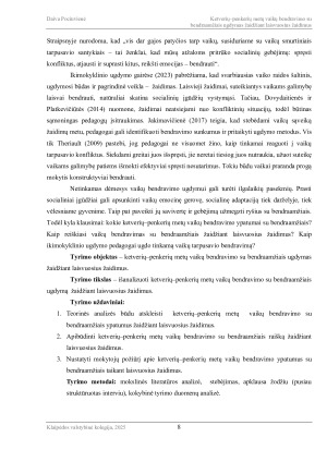 KETVERIŲ–PENKERIŲ METŲ VAIKŲ BENDRAVIMO SU BENDRAAMŽIAIS UGDYMAS ŽAIDŽIANT LAISVUOSIUS ŽAIDIMUS. Paveikslėlis 8