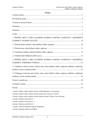 ŠEŠERIŲ METŲ VAIKŲ KALBINĖS RAIŠKOS UGDYMAS ŽAIDŽIANT VAIDYBINIUS ŽAIDIMUS. Paveikslėlis 2