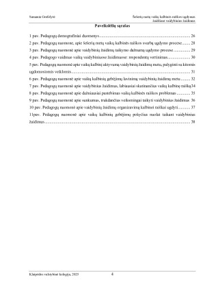 ŠEŠERIŲ METŲ VAIKŲ KALBINĖS RAIŠKOS UGDYMAS ŽAIDŽIANT VAIDYBINIUS ŽAIDIMUS. Paveikslėlis 4