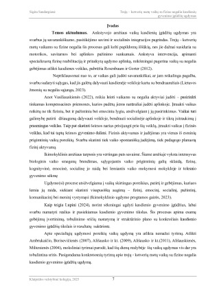 TREJŲ - KETVERIŲ METŲ VAIKŲ SU FIZINE NEGALIA KASDIENIŲ GYVENIMO ĮGŪDŽIŲ UGDYMAS. Paveikslėlis 7