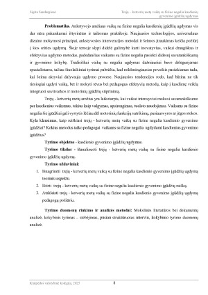 TREJŲ - KETVERIŲ METŲ VAIKŲ SU FIZINE NEGALIA KASDIENIŲ GYVENIMO ĮGŪDŽIŲ UGDYMAS. Paveikslėlis 8