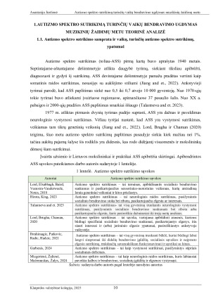 AUTIZMO SPEKTRO SUTRIKIMĄ TURINČIŲ VAIKŲ BENDRAVIMO UGDYMAS MUZIKINIŲ ŽAIDIMŲ METU. Paveikslėlis 10