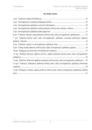 PENKERIŲ–ŠEŠERIŲ METŲ VAIKŲ SAVIREGULIACIJOS GEBĖJIMŲ UGDYMAS ŽAIDŽIANT. Paveikslėlis 4