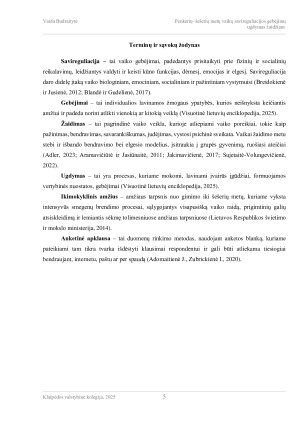 PENKERIŲ–ŠEŠERIŲ METŲ VAIKŲ SAVIREGULIACIJOS GEBĖJIMŲ UGDYMAS ŽAIDŽIANT. Paveikslėlis 5