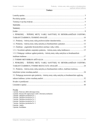 PENKERIŲ – ŠEŠERIŲ METŲ VAIKŲ SANTYKIŲ SU BENDRAAMŽIAIS UGDYMAS TAIKANT ŽAIDIMUS. Paveikslėlis 2