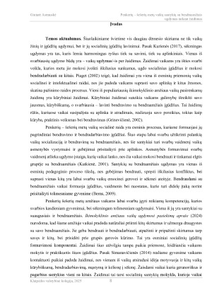 PENKERIŲ – ŠEŠERIŲ METŲ VAIKŲ SANTYKIŲ SU BENDRAAMŽIAIS UGDYMAS TAIKANT ŽAIDIMUS. Paveikslėlis 8