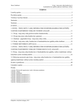 DVEJŲ-TREJŲ METŲ VAIKŲ BENDRAVIMO IR BENDRADARBIAVIMO ĮGŪDŽIŲ UGDYMAS ŽAIDYBINĖJE VEIKLOJE. Paveikslėlis 2