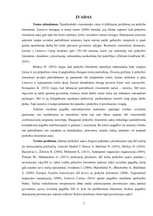 MOTERŲ, TAPUSIŲ PREKYBOS ŽMONĖMIS AUKOMIS, PATIRTYS. Paveikslėlis 7