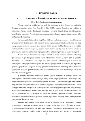 MOTERŲ, TAPUSIŲ PREKYBOS ŽMONĖMIS AUKOMIS, PATIRTYS. Paveikslėlis 9