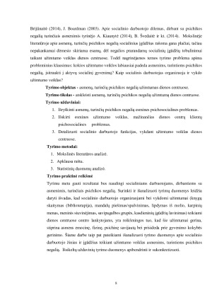 ASMENŲ, TURINČIŲ PSICHIKOS NEGALIĄ UŽIMTUMAS, DIENOS CENTRUOSE. Paveikslėlis 8