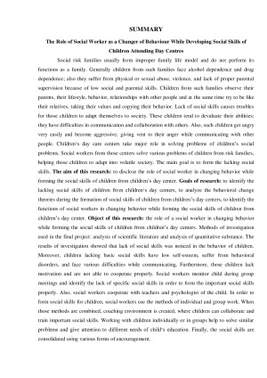 SOCIALINIO DARBUOTOJO, KAIP ELGESIO KEITĖJO, VAIDMUO FORMUOJANT VAIKŲ, LANKANČIŲ DIENOS CENTRUS, SOCIALINIUS ĮGŪDŽIUS. Paveikslėlis 3