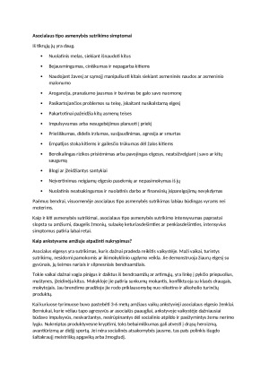 Asocialaus tipo asmenybės sutrikimas