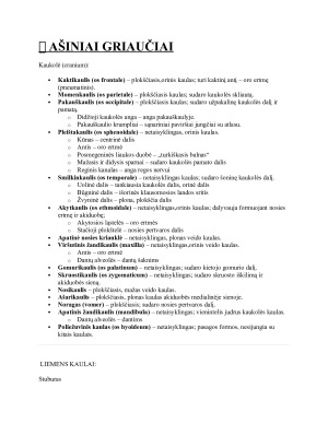 Kaulų apibūdinimas