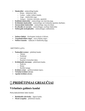 Kaulų apibūdinimas. Paveikslėlis 2