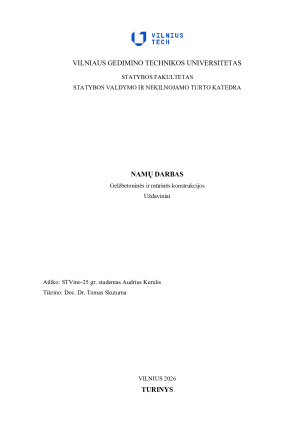  Gelžbetoninės ir mūrinės konstrukcijos 