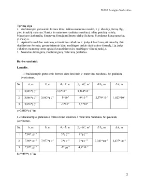 Medžiagos tankio nustatymas ir atsitiktinių paklaidų skaičiavimas. Paveikslėlis 2