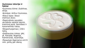 Guinness tarptautinio prekių pristatymo analizė ir vertinimas. Paveikslėlis 3