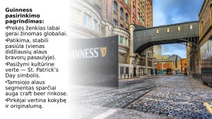 Guinness tarptautinio prekių pristatymo analizė ir vertinimas. Paveikslėlis 4