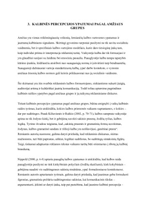  SAKINIŲ YPATUMAI SKIRTINGO AMŽIAUS ADRESATAMS SKIRTOSE REKLAMOSE . Paveikslėlis 10