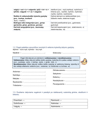 Dalyvio reikšmė ir gramatiniai požymiai. Užduotys. Paveikslėlis 2