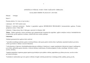 BIOLOGIJOS ILGALAIKIS TEMINIS PLANAS 8kl