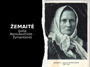 Žemaitės biografija