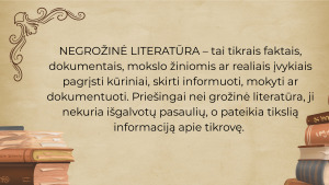 GROŽINIO IR NEGROŽINIO KŪRINIO ELEMENTAI. Paveikslėlis 3