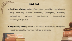 GROŽINIO IR NEGROŽINIO KŪRINIO ELEMENTAI. Paveikslėlis 7