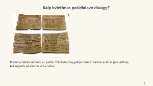Žinių perdavimas istorijoje. Paveikslėlis 5