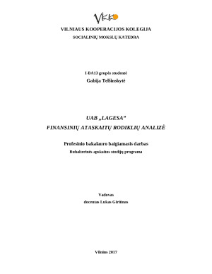 Finansinių rodiklių analizė UAB „Lagesa“